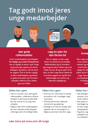 Tag godt imod jeres unge medarbejder - anbefalinger